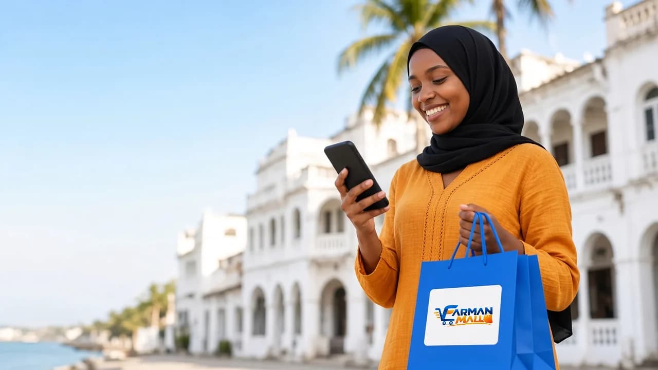 Customer shopping on Farman Mall, the online marketplace by Farman Connect